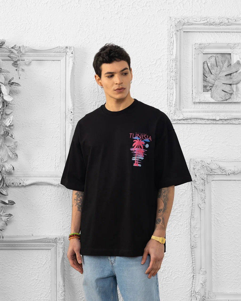 T-SHIRT TUNISIA DJERBA - NOIR