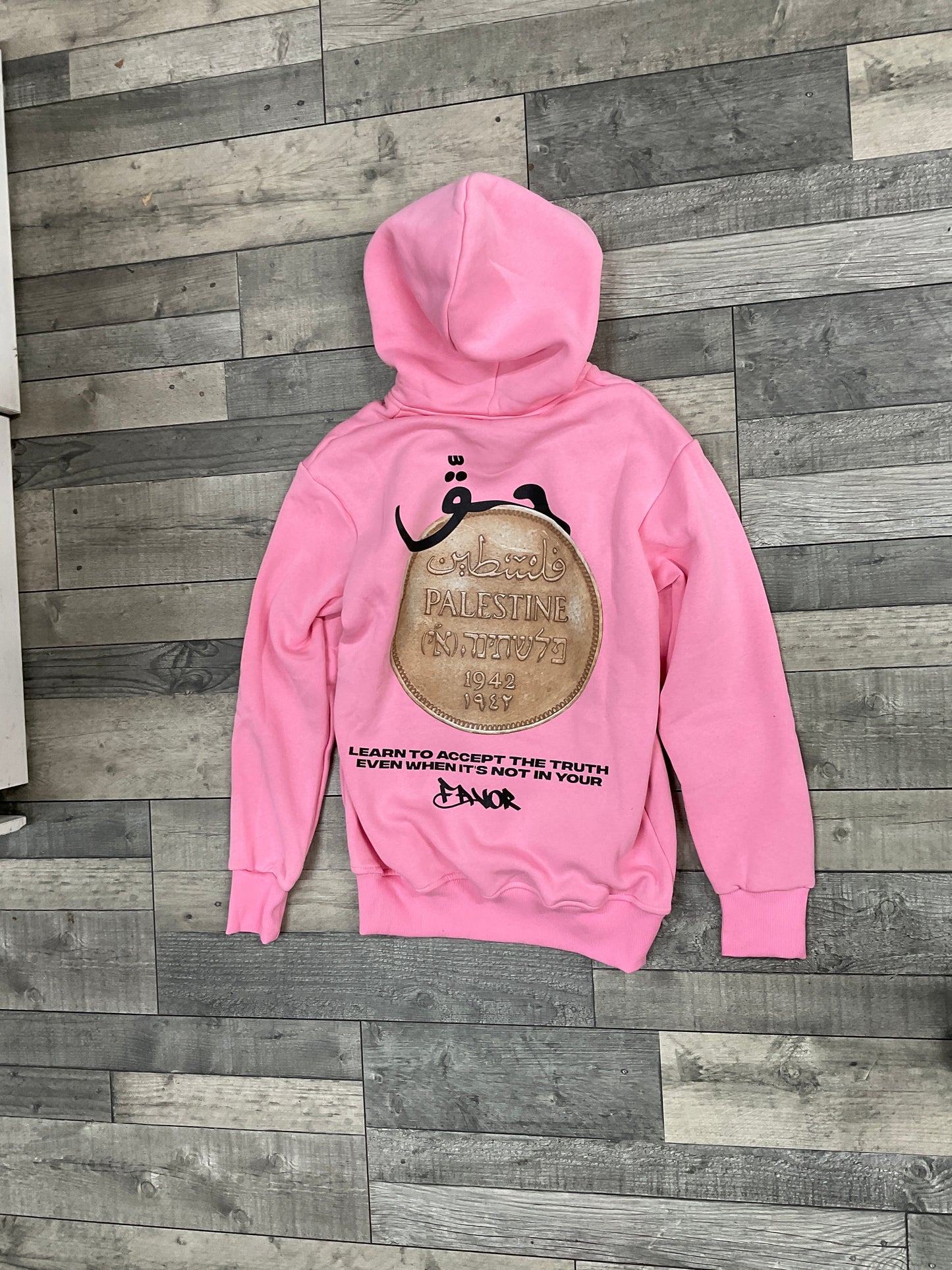 Palestine Peace - Hoodie - Connect Studio Paris - Rose