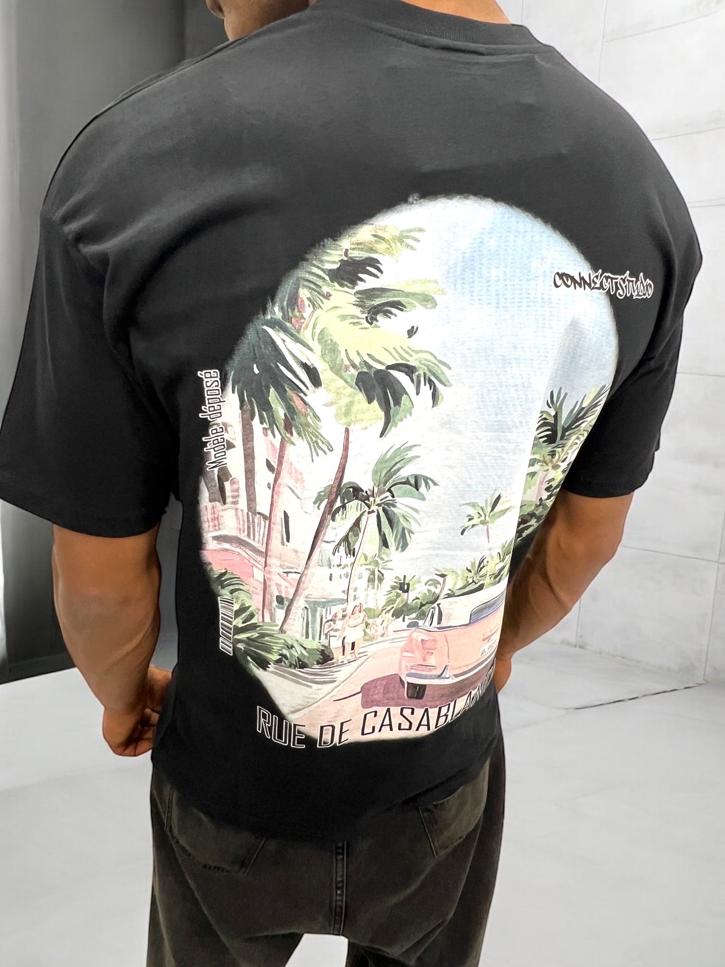 T-shirt RUE DE CASABLANCA - noir