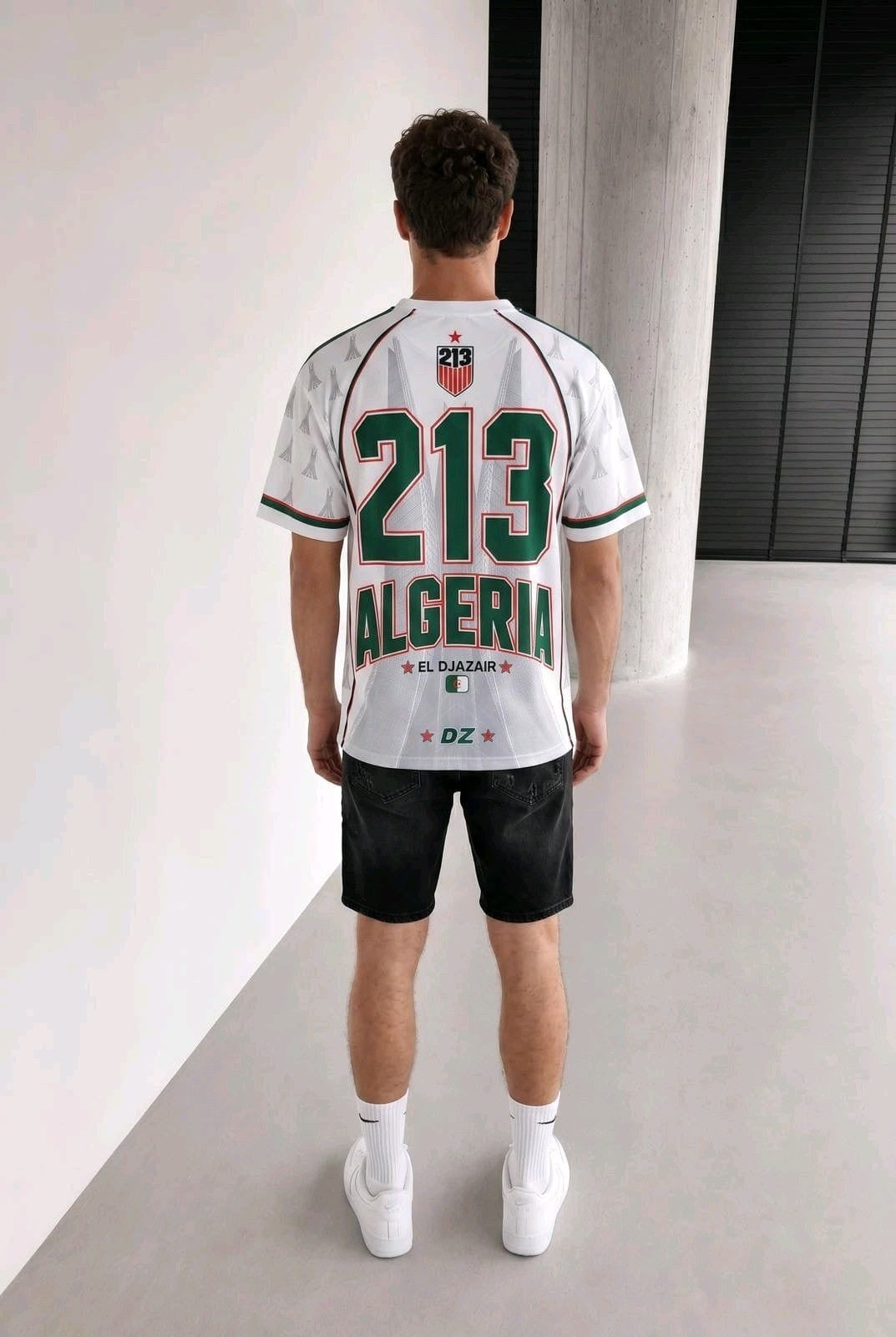 T-Shirt Algérie 213 Blanc – Maqam Echahid El Djazair DZ