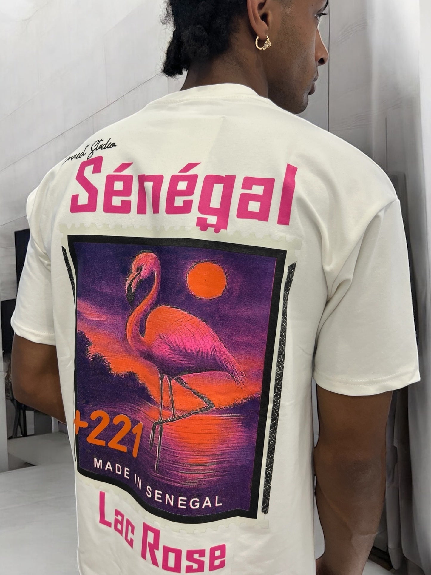T-shirt “Sénégal – Lac Rose” 🇸🇳 – Connect Studio – Unisexe
