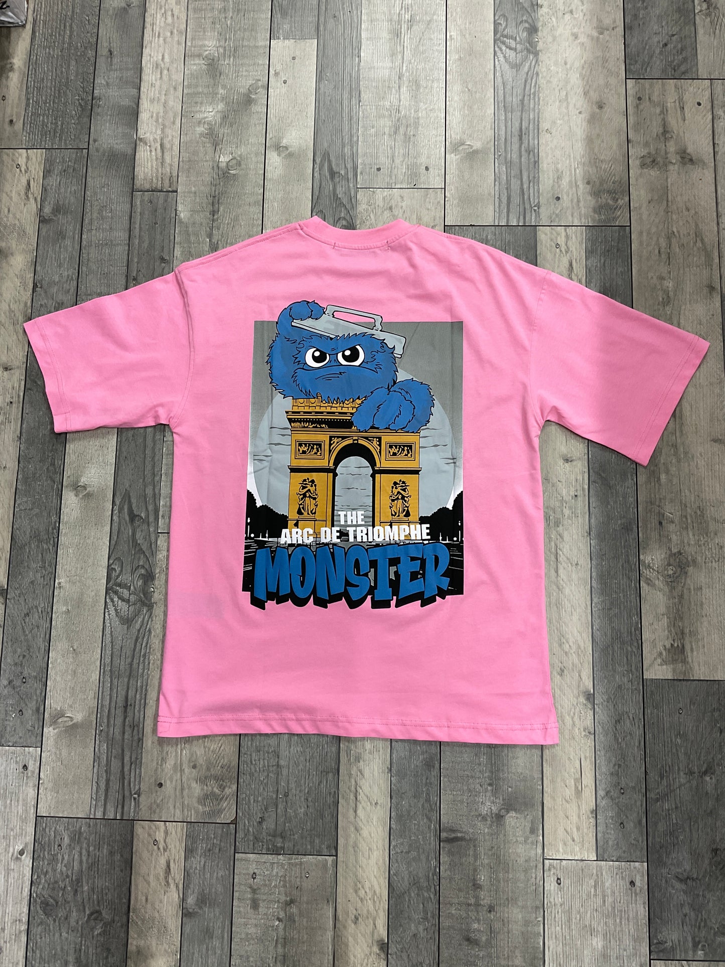 T-shirt MONSTER - rose