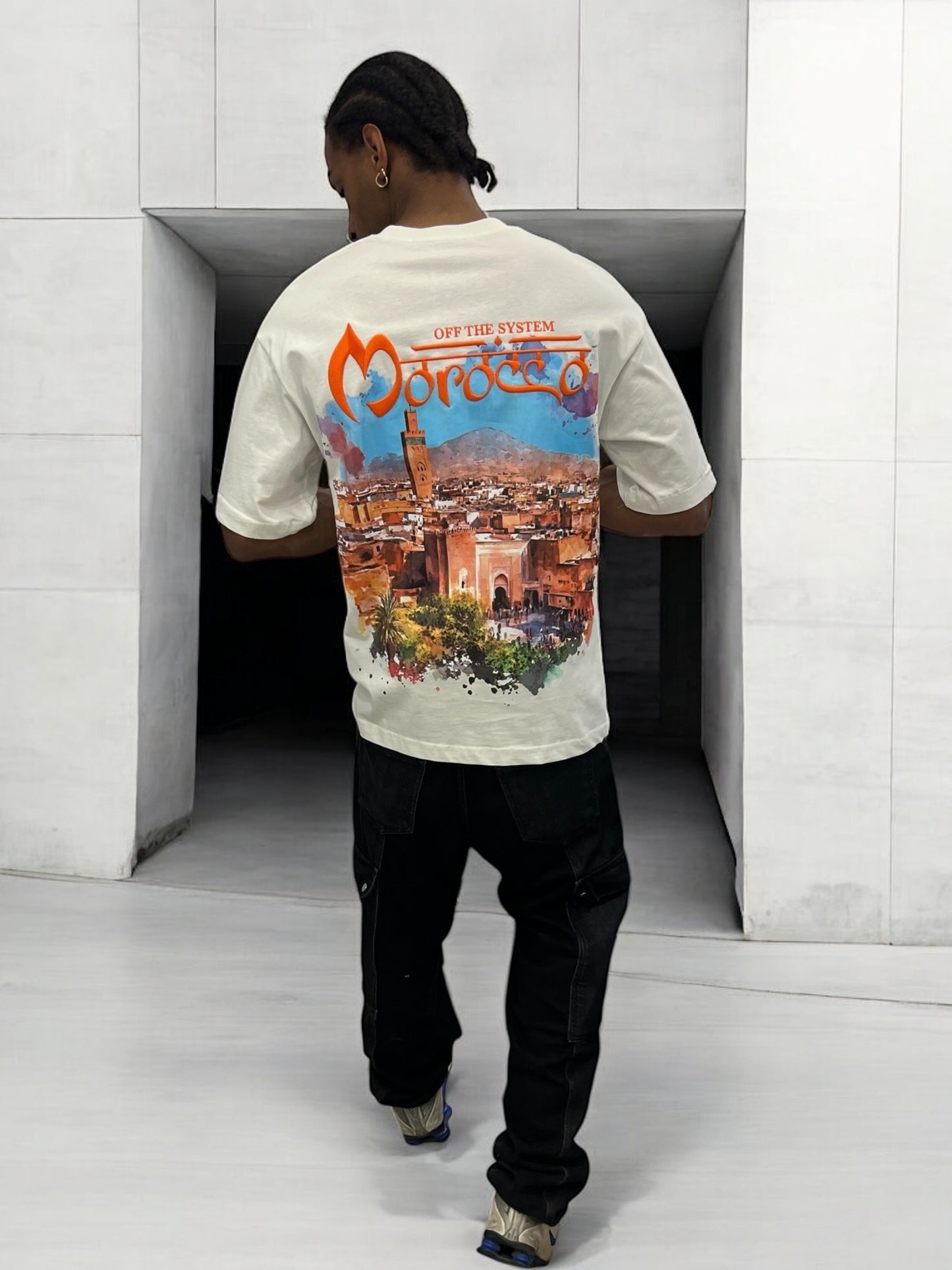 T-shirt MOROCCO VIBES - blanc cassé