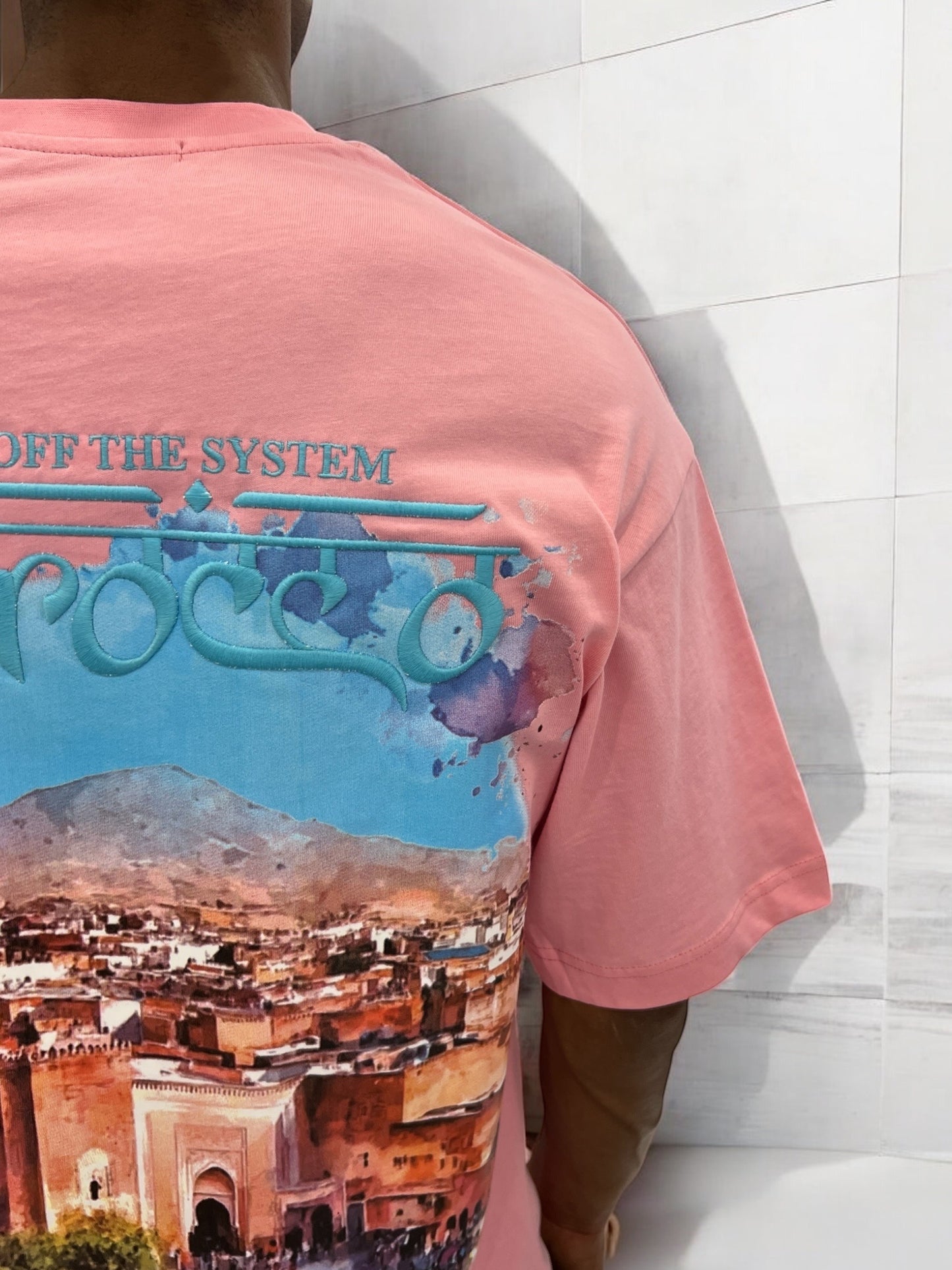 T-shirt MOROCCO VIBES - rose