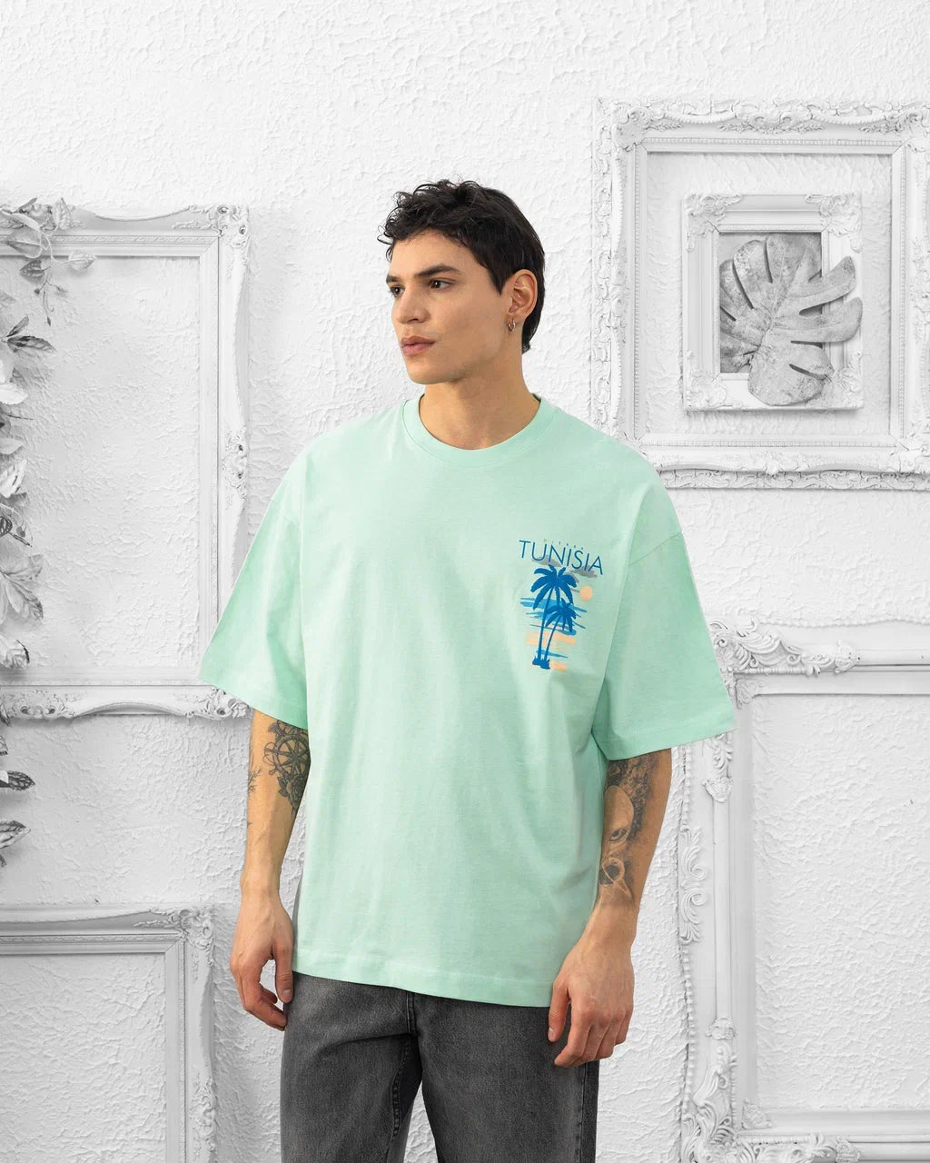 T-SHIRT TUNISIA DJERBA - VERT D’EAU