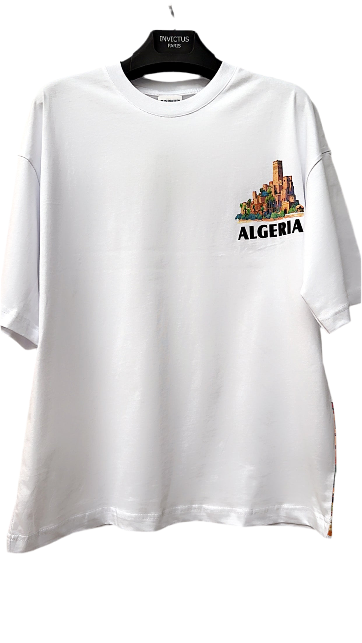 T-shirt ALGERIA – Off The System | Taille Unique Mixte | 5 Couleurs – Édition Limitée - Blanc