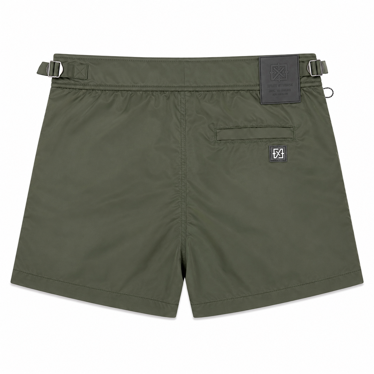 XPLCT STUDIOS Monaco Swim Short Army Green – Short de Bain Premium Homme