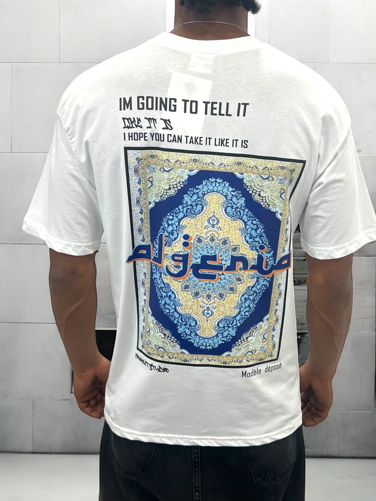 T-shirt ALGERIA TAFSIR AL-AHLAM - blanc