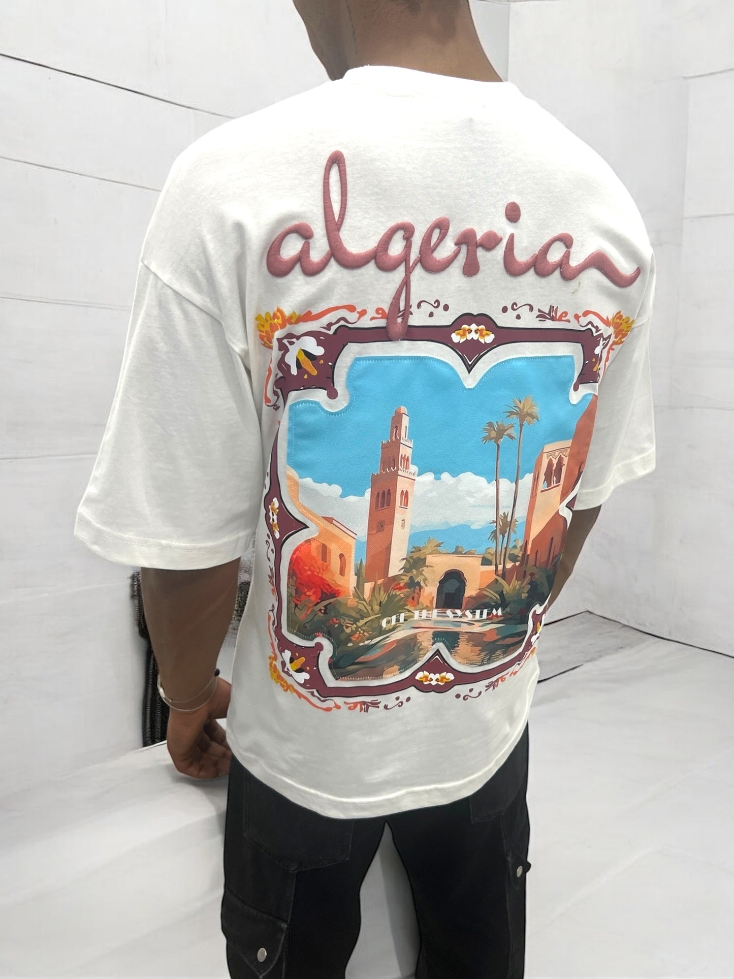 T-shirt ALGERIA - blanc cassé