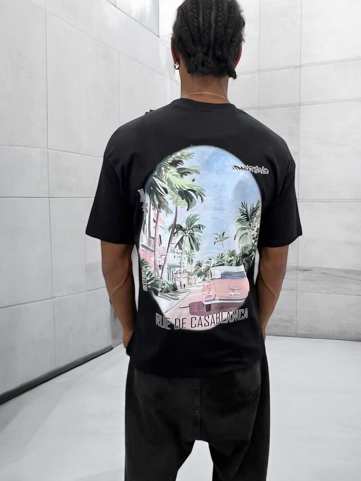 T-shirt RUE DE CASABLANCA - noir