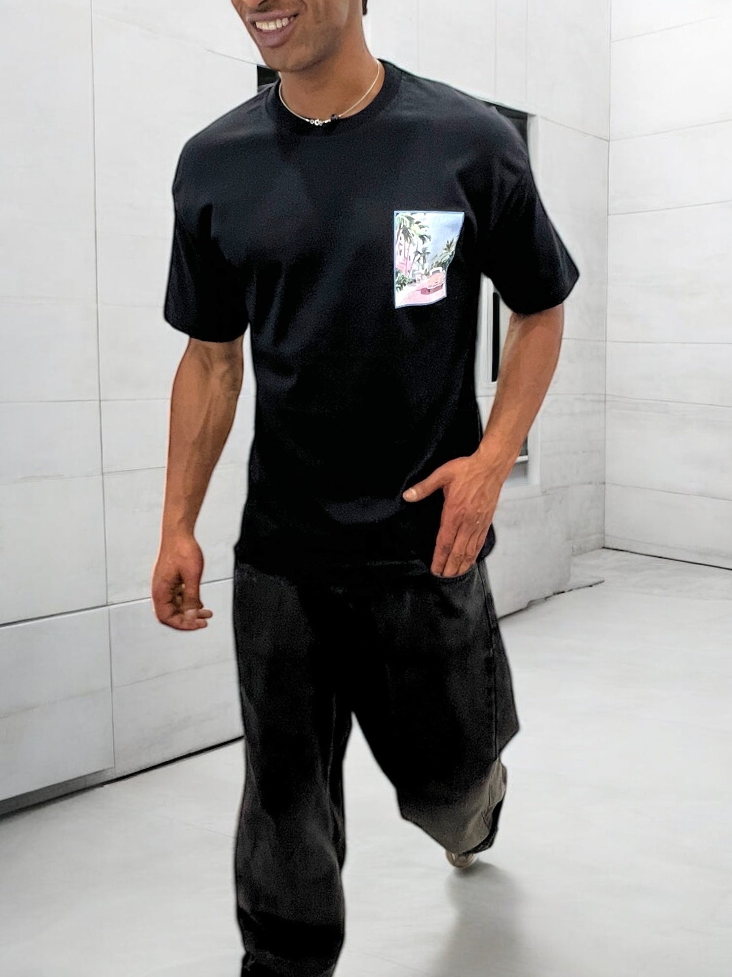 T-shirt RUE DE CASABLANCA - noir