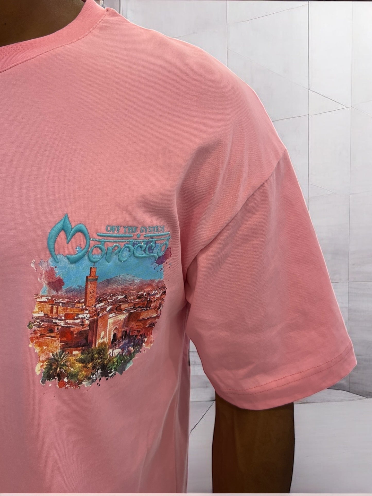 T-shirt MOROCCO VIBES - rose