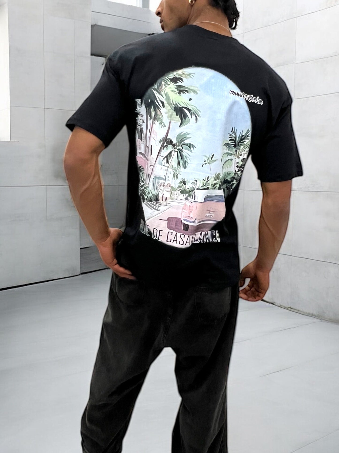 T-shirt RUE DE CASABLANCA - noir