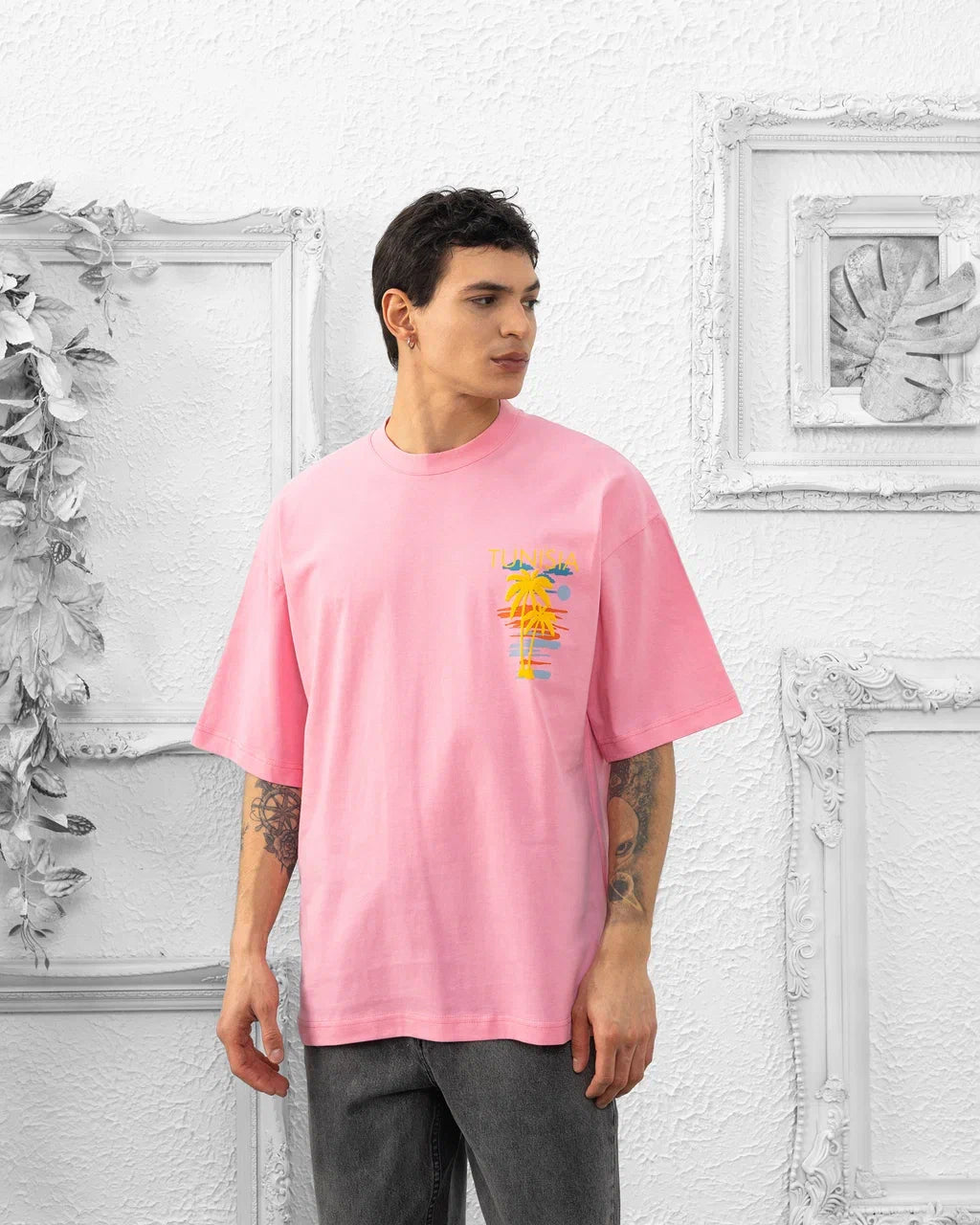 T-SHIRT TUNISIA DJERBA - ROSE