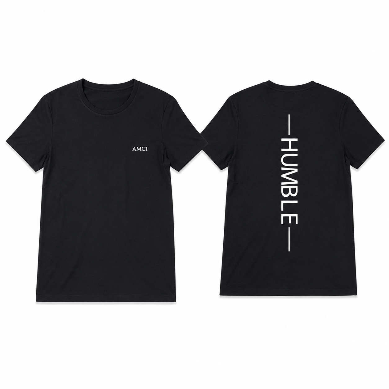 T-Shirt AMCI HMB NOIR– Coupe Premium Coton Doux Unisexe