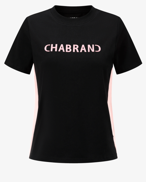 T-shirt Chabrand - Noir et Rose