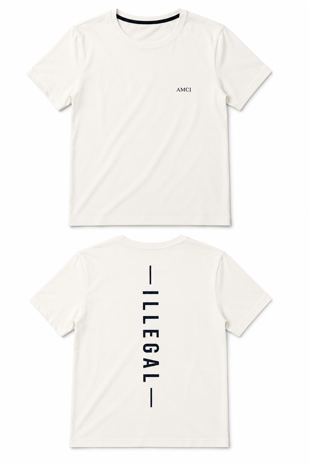 T-Shirt AMCI ILLÉGAL– Coupe Premium Coton Doux unisexe