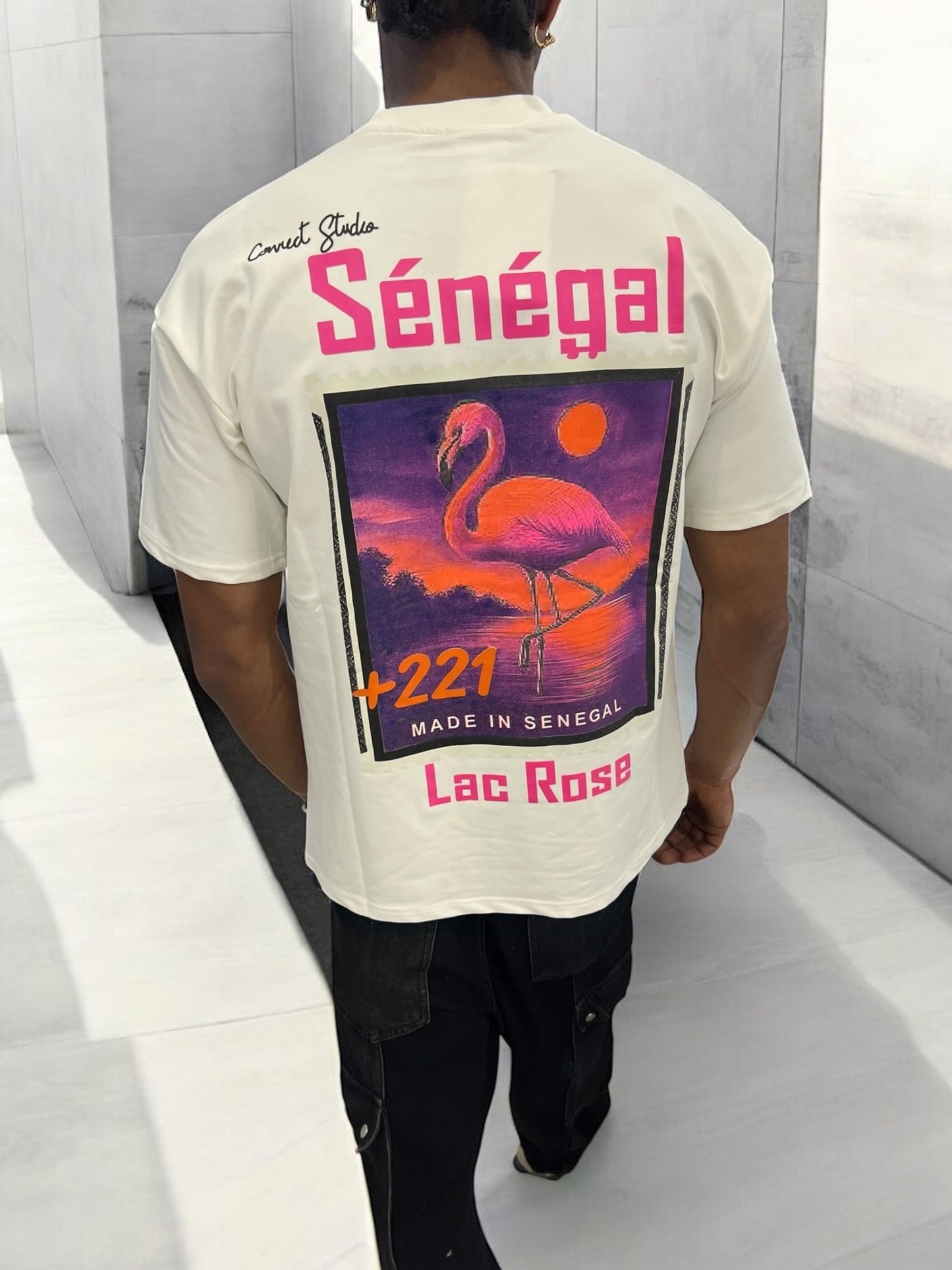 T-shirt “Sénégal – Lac Rose” 🇸🇳 – Connect Studio – Unisexe