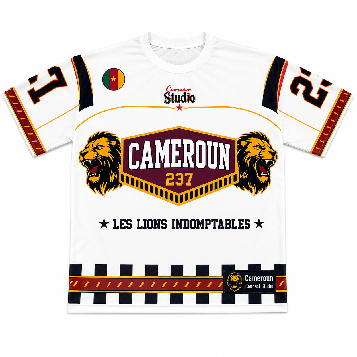T-shirt Cameroun 237 Connect Studio – Les Lions Indomptables Édition Football 2026