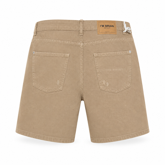 Short Homme Beige Destroy I’M Brian Kevin L1810 – Bermuda Premium Italien