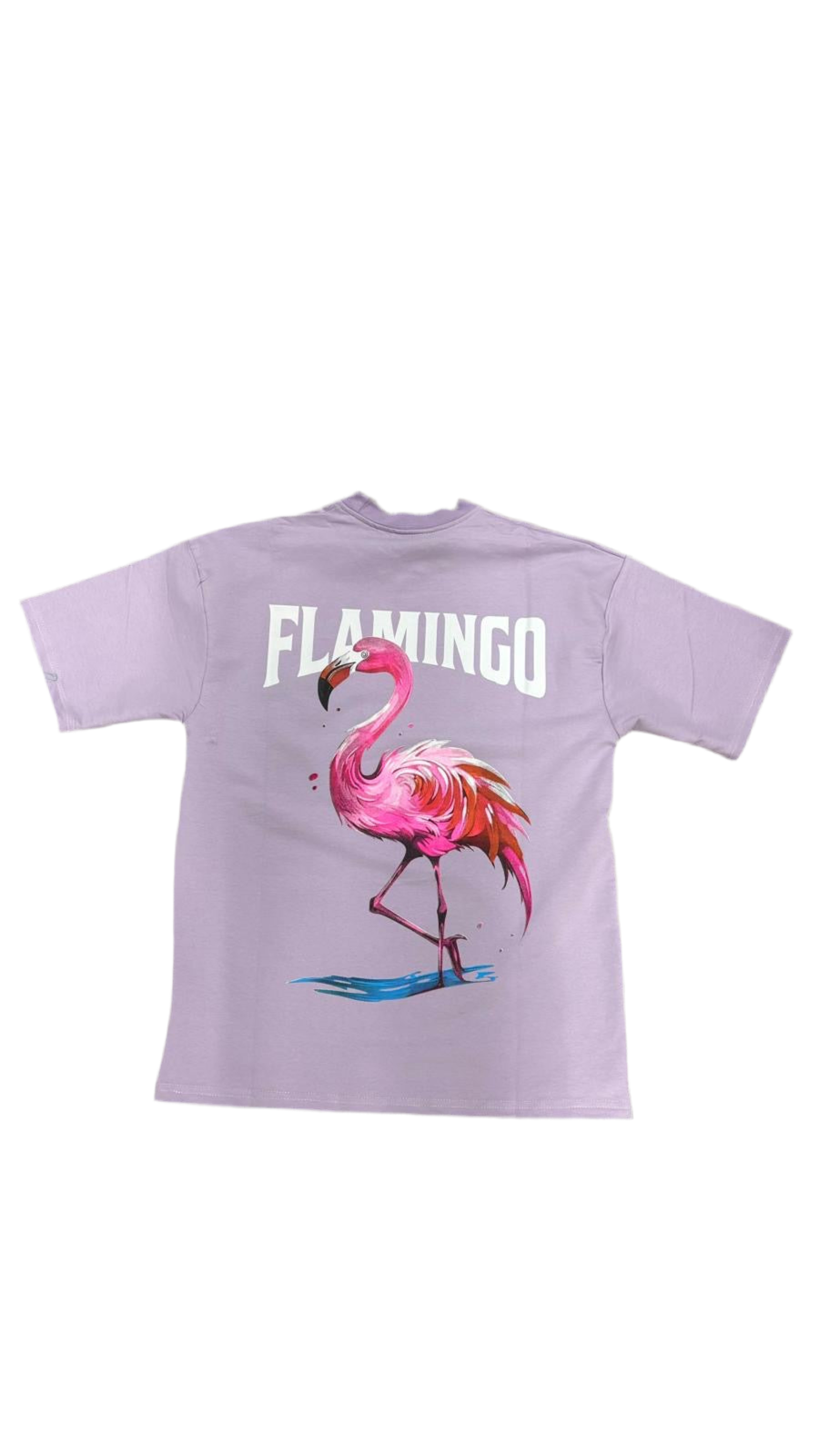 T-shirt “FLAMINGO” – Style Street Art Tropical - Lilas