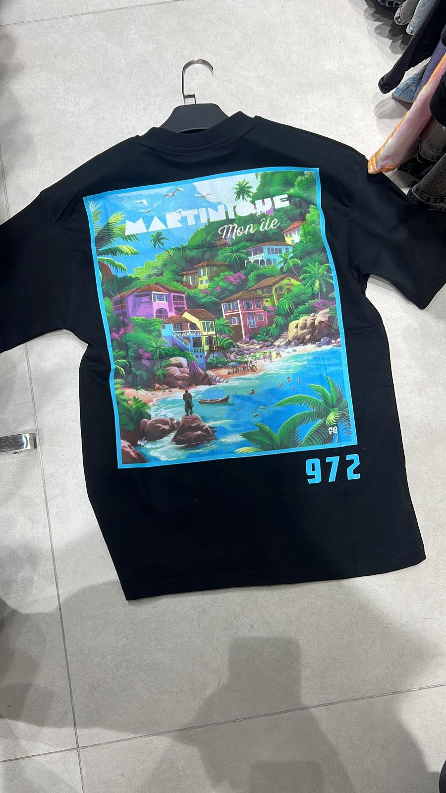 T-SHIRT MARTINIQUE 972 - NOIR