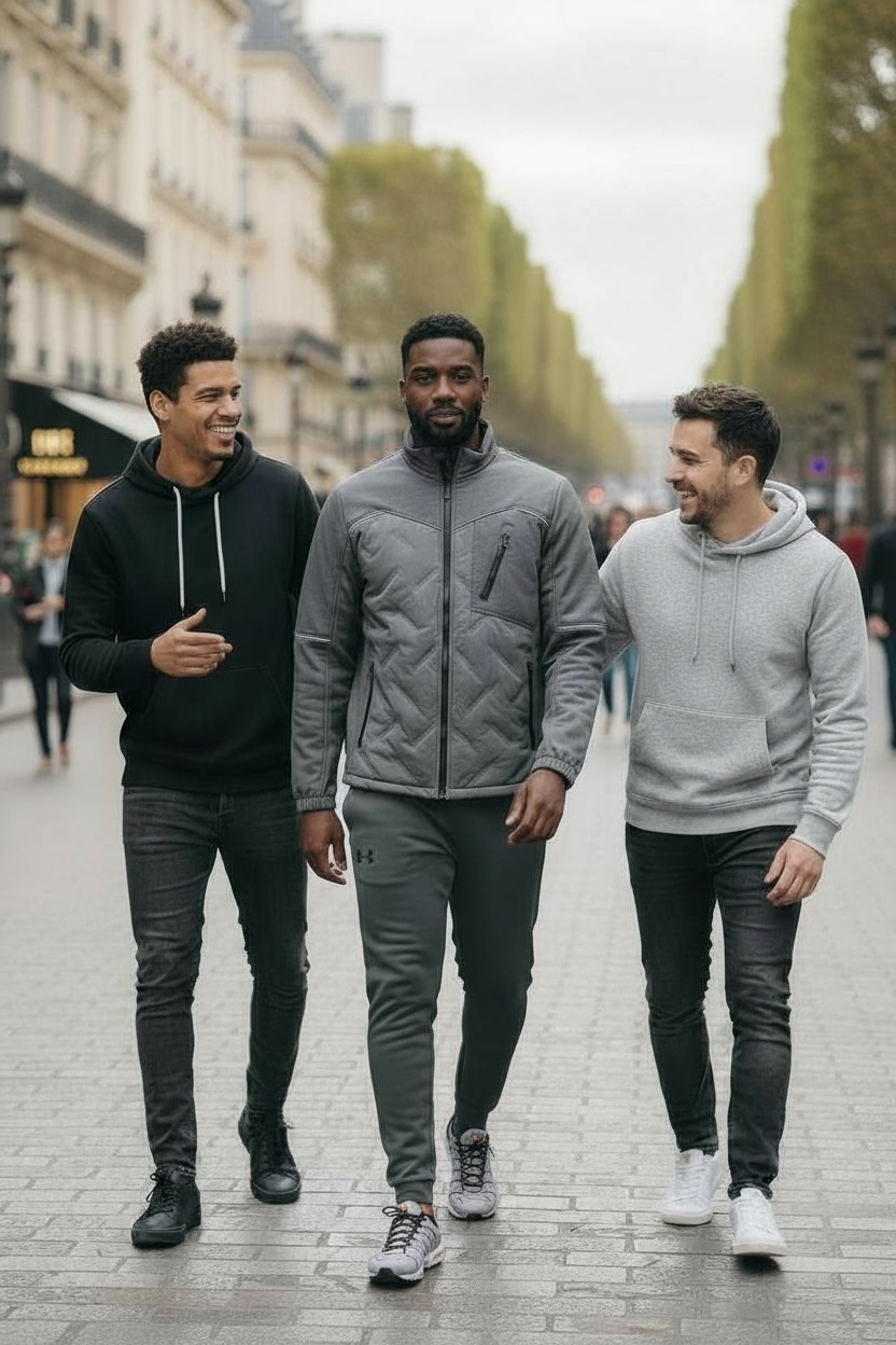 Gianfranco FERRE – Veste Hybride Matelassée à Col Montant Homme