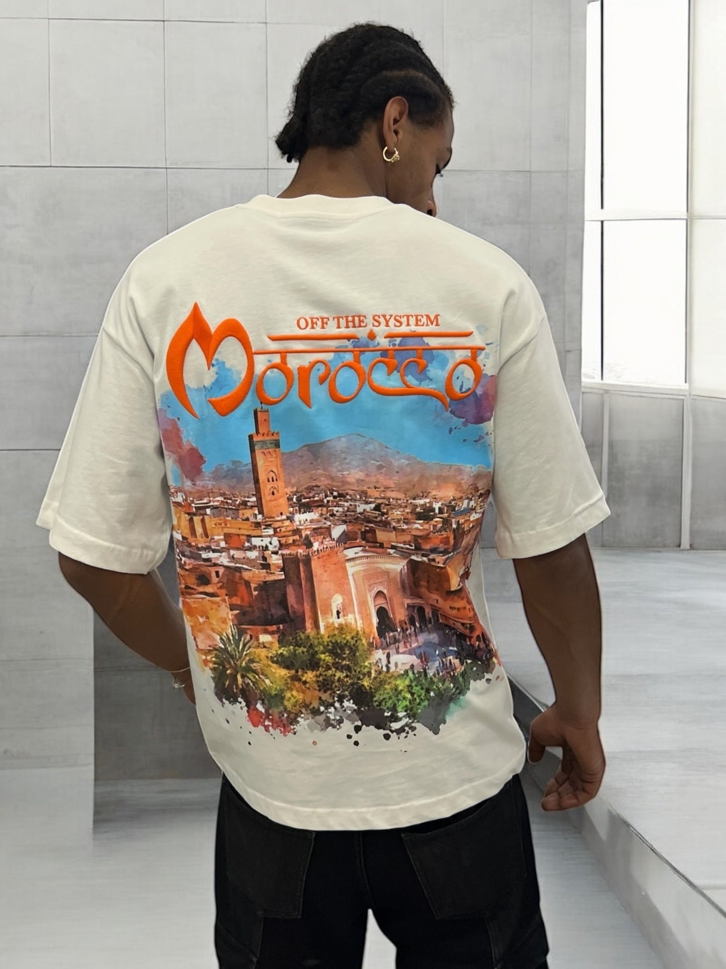 T-shirt MOROCCO VIBES - blanc cassé