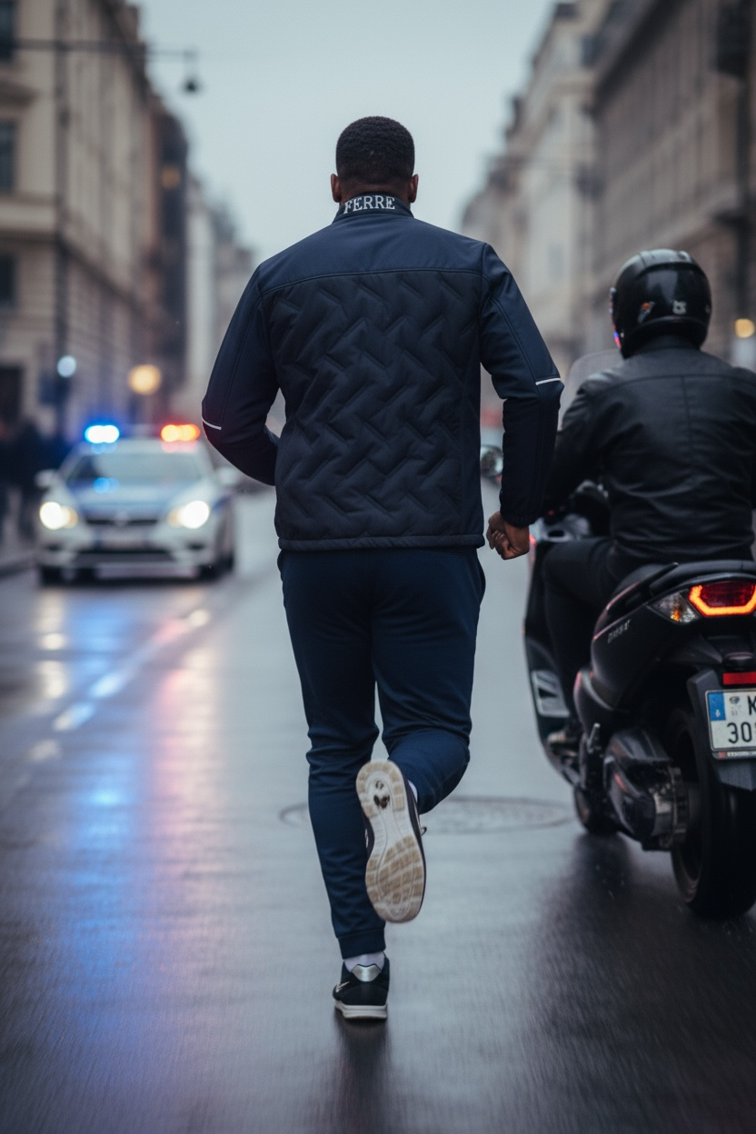 Gianfranco FERRE – Veste Hybride Matelassée à Col Montant Homme
