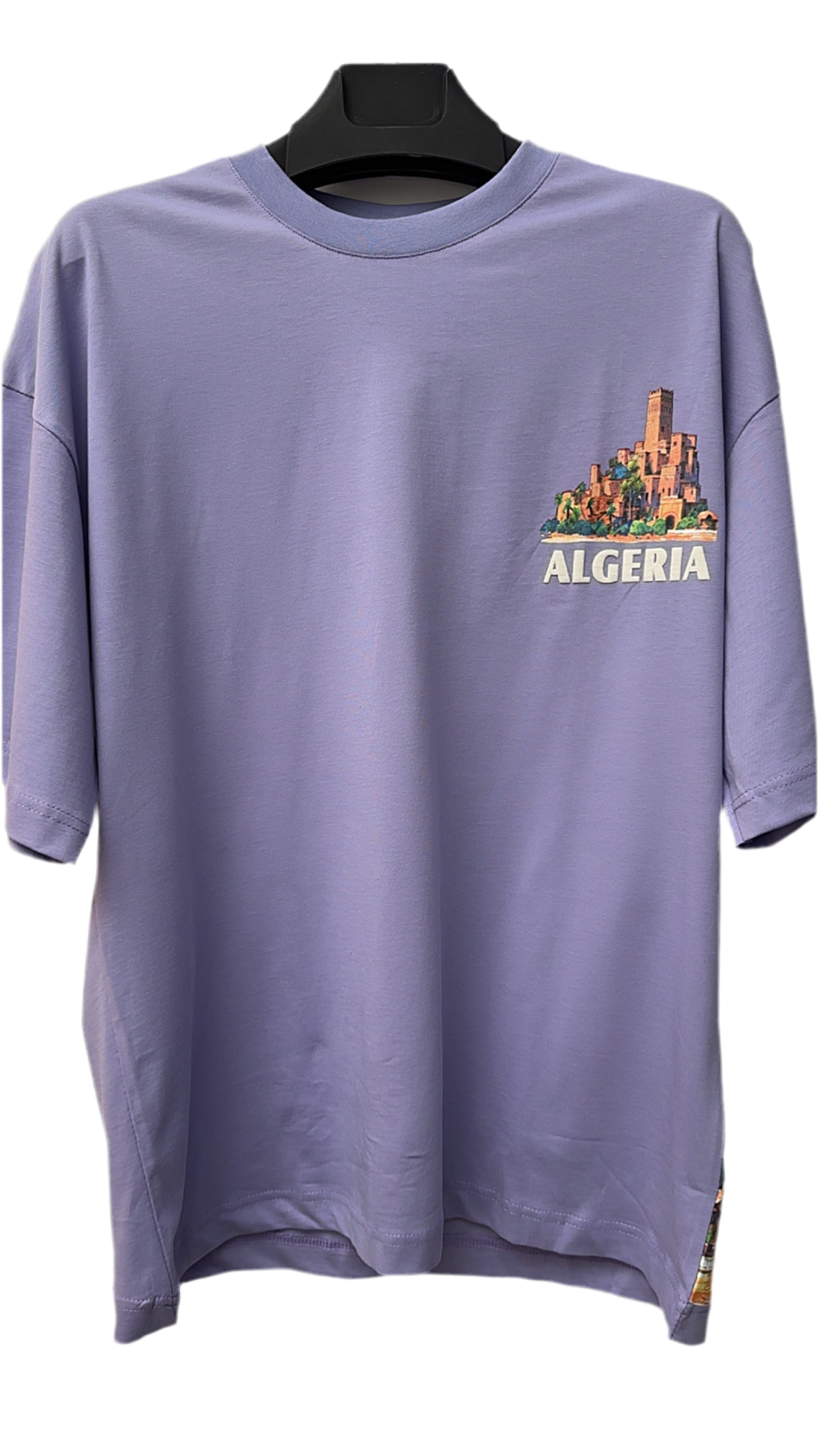 T-shirt ALGERIA – Off The System | Taille Unique Mixte | 5 Couleurs – Édition Limitée - Lilas