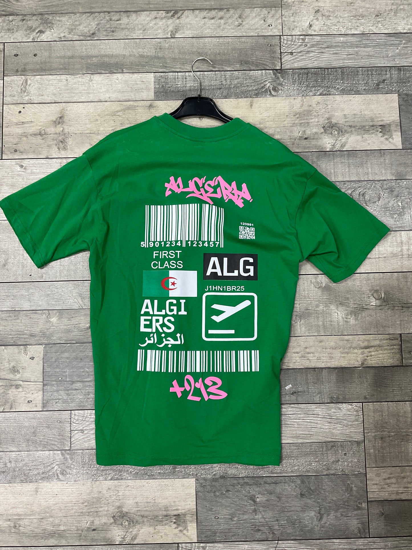 T-shirt Algeria – Boarding Pass Édition (Vert)