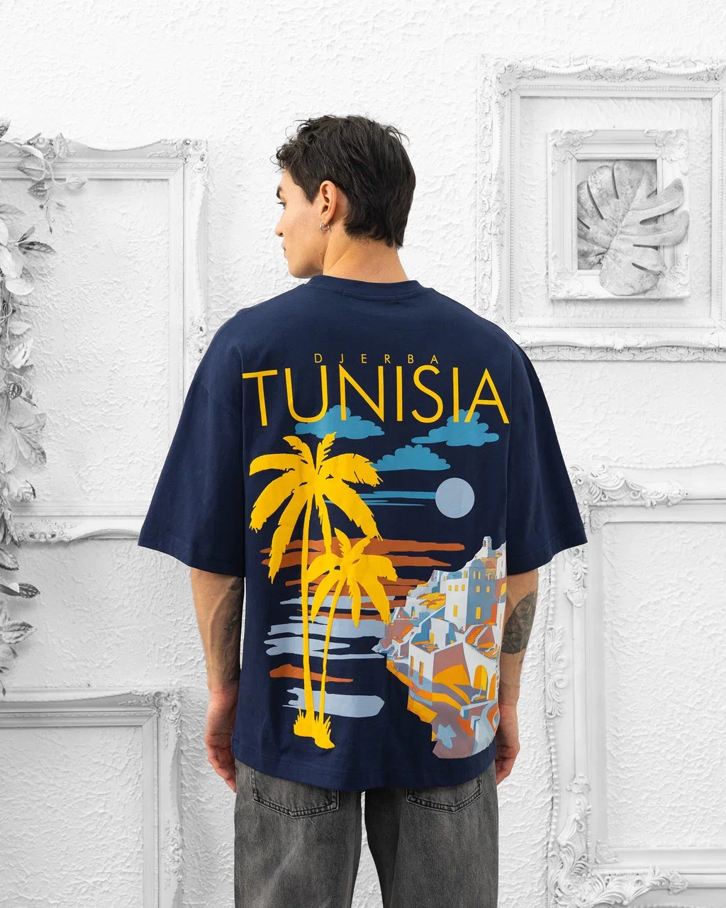 T-SHIRT TUNISIA DJERBA - BLEU