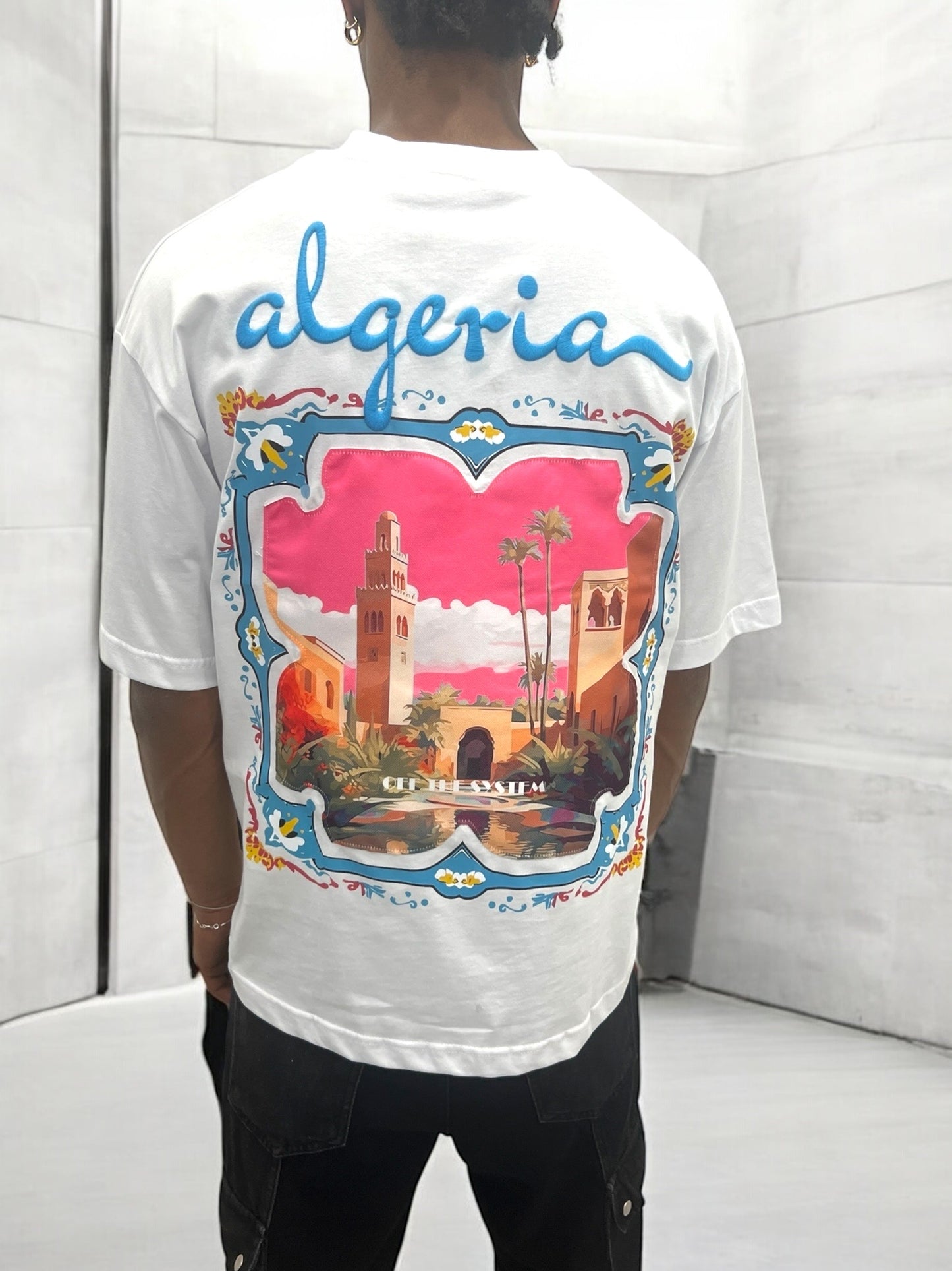 T-shirt ALGERIA - blanc