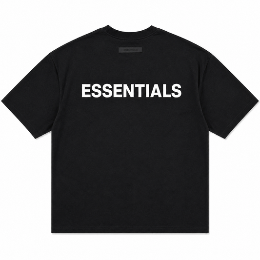 Ensemble ESSENTIALS Homme Noir | T-Shirt Oversize + Short Premium