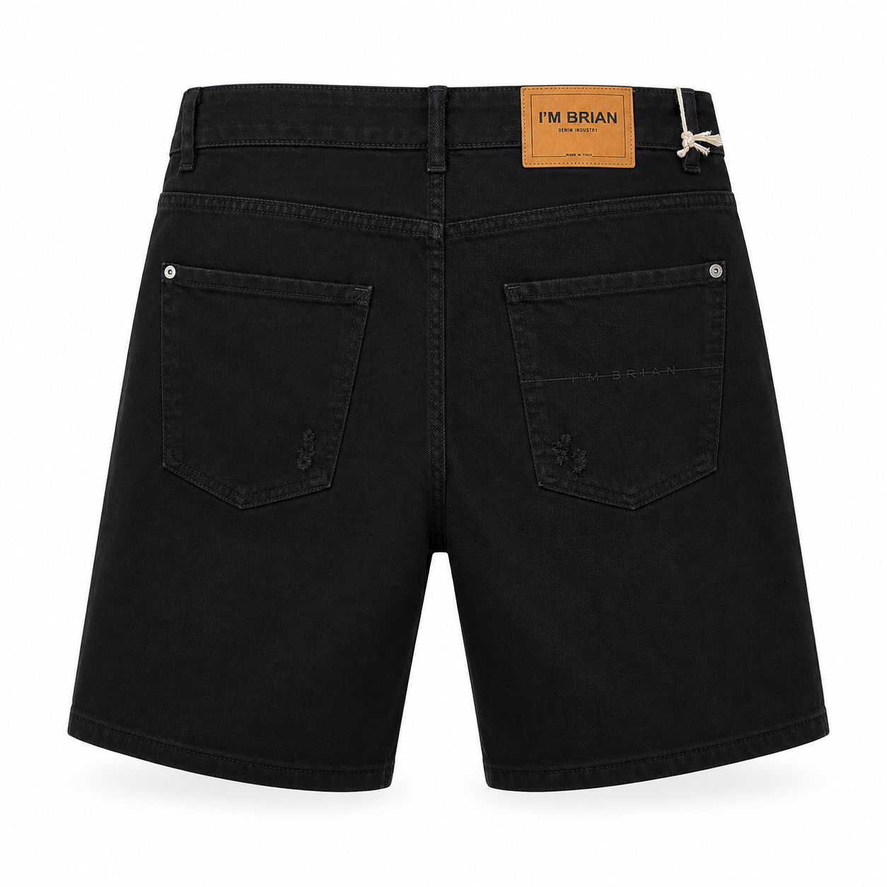 Short I’M Brian Kevin L1810 Noir Destroy – Bermuda Homme Premium Italien