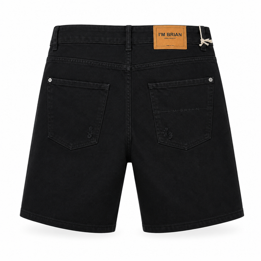Short I’M Brian Kevin L1810 Noir Destroy – Bermuda Homme Premium Italien