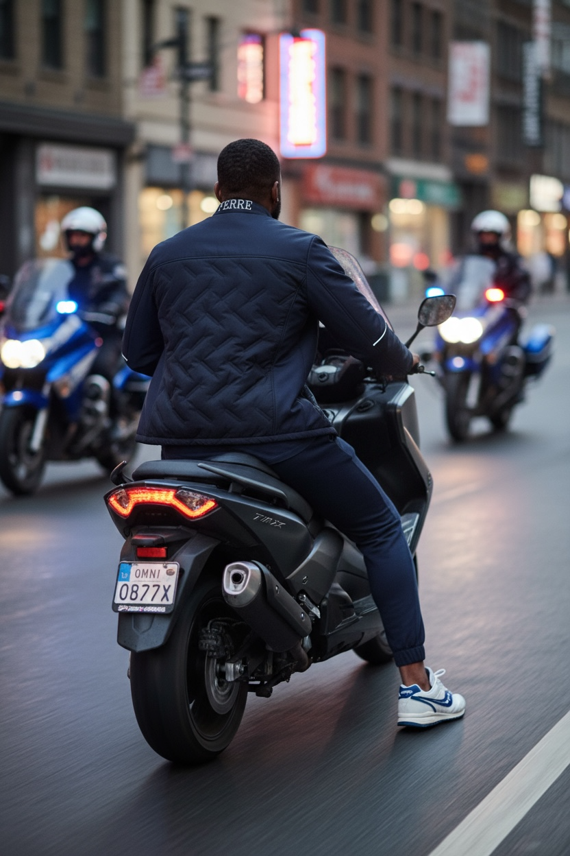 Gianfranco FERRE – Veste Hybride Matelassée à Col Montant Homme