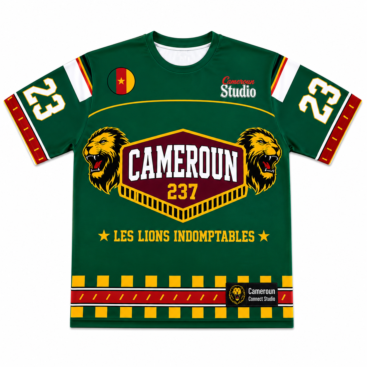 T-shirt Cameroun 237 Connect Studio – Les Lions Indomptables Édition Football 2026