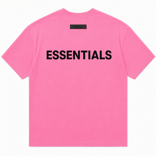 Ensemble ESSENTIALS Homme Rose Bubble Gum| T-Shirt Oversize + Short Premium