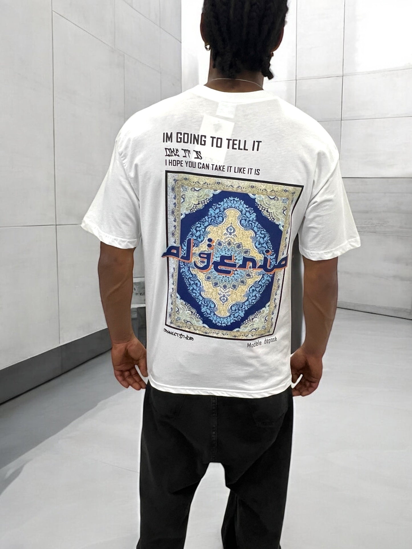 T-shirt ALGERIA TAFSIR AL-AHLAM - blanc