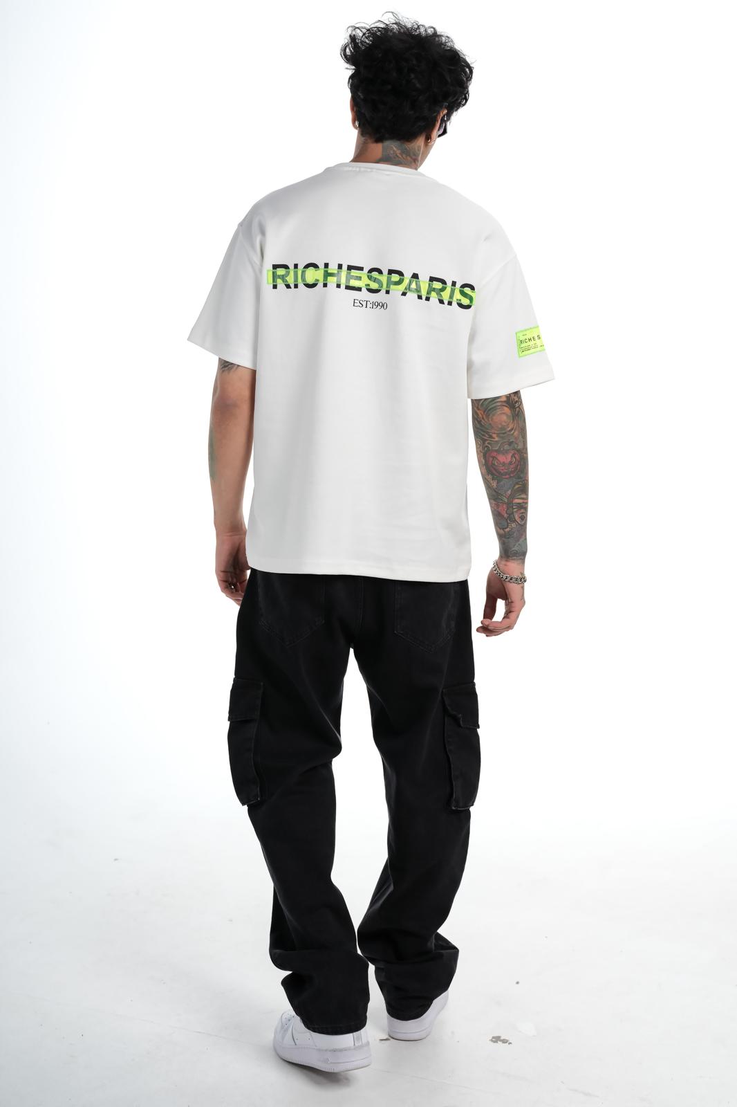T-shirt Riches Paris Blanc Réf: RCH-862 (Logo vert)