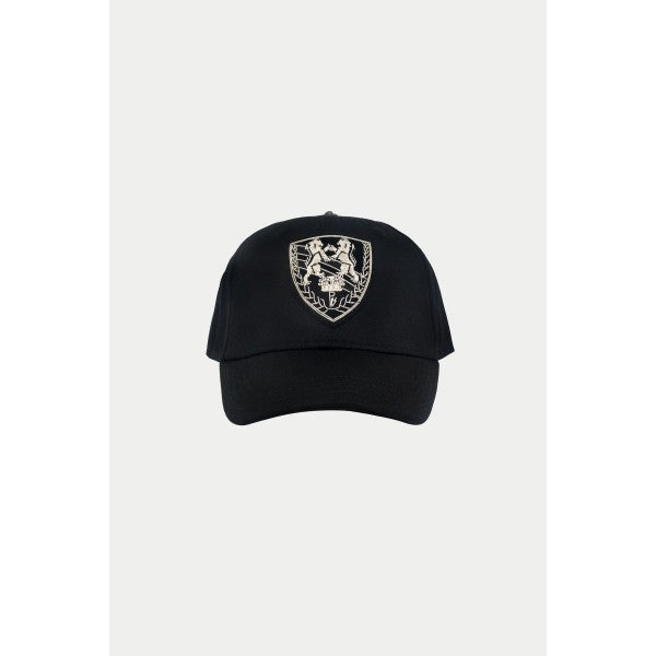 RICHARD VALENTINE, CASQUETTE SMOOTH, Tissus en Suède Daim, NOIR/ARGENT