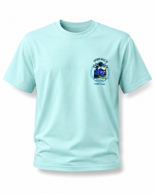 T-Shirt Marrakech Connect Studio Paris Vert Menthe – Rue Yves Saint Laurent