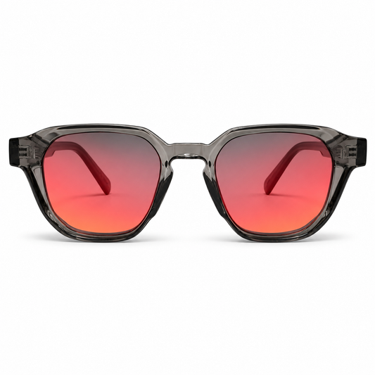 Lunettes de soleil CP 026698 – Monture gris fumé transparente & verres dégradés UV400