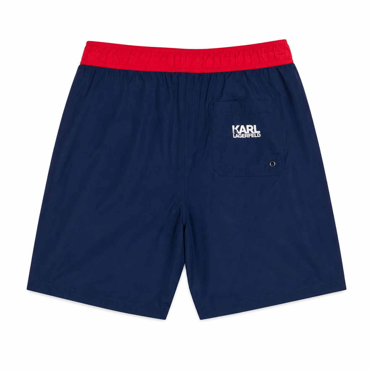 Short de Bain Karl Lagerfeld Long Boardshort Navy Red Homme