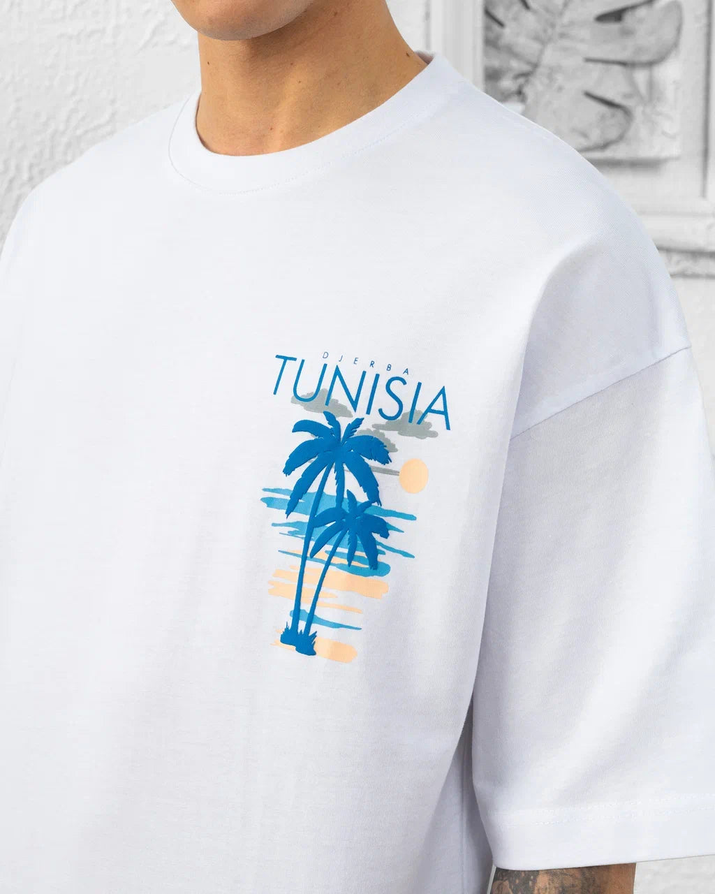 T-SHIRT TUNISIA DJERBA - BLANC