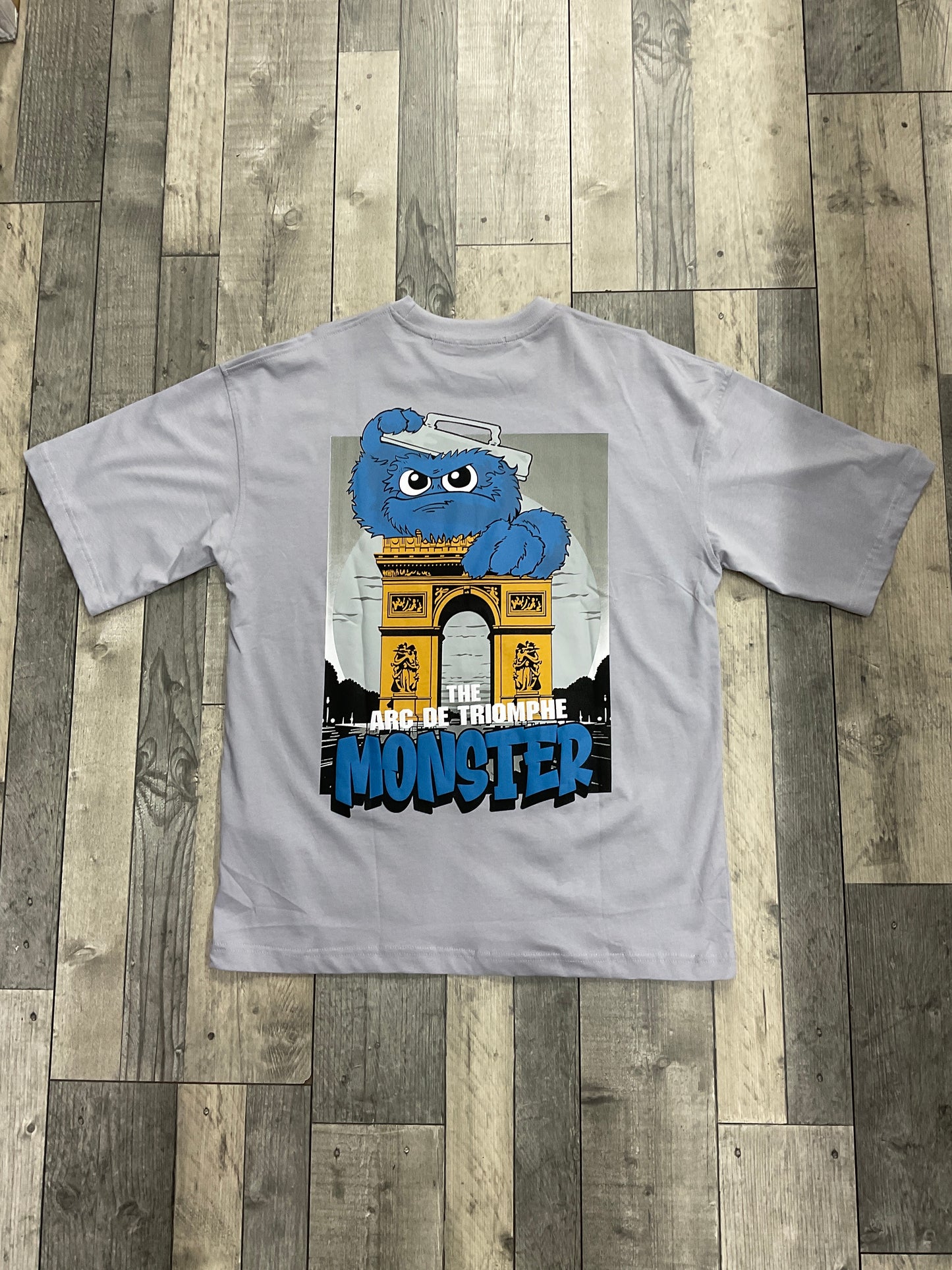 T-shirt MONSTER - gris