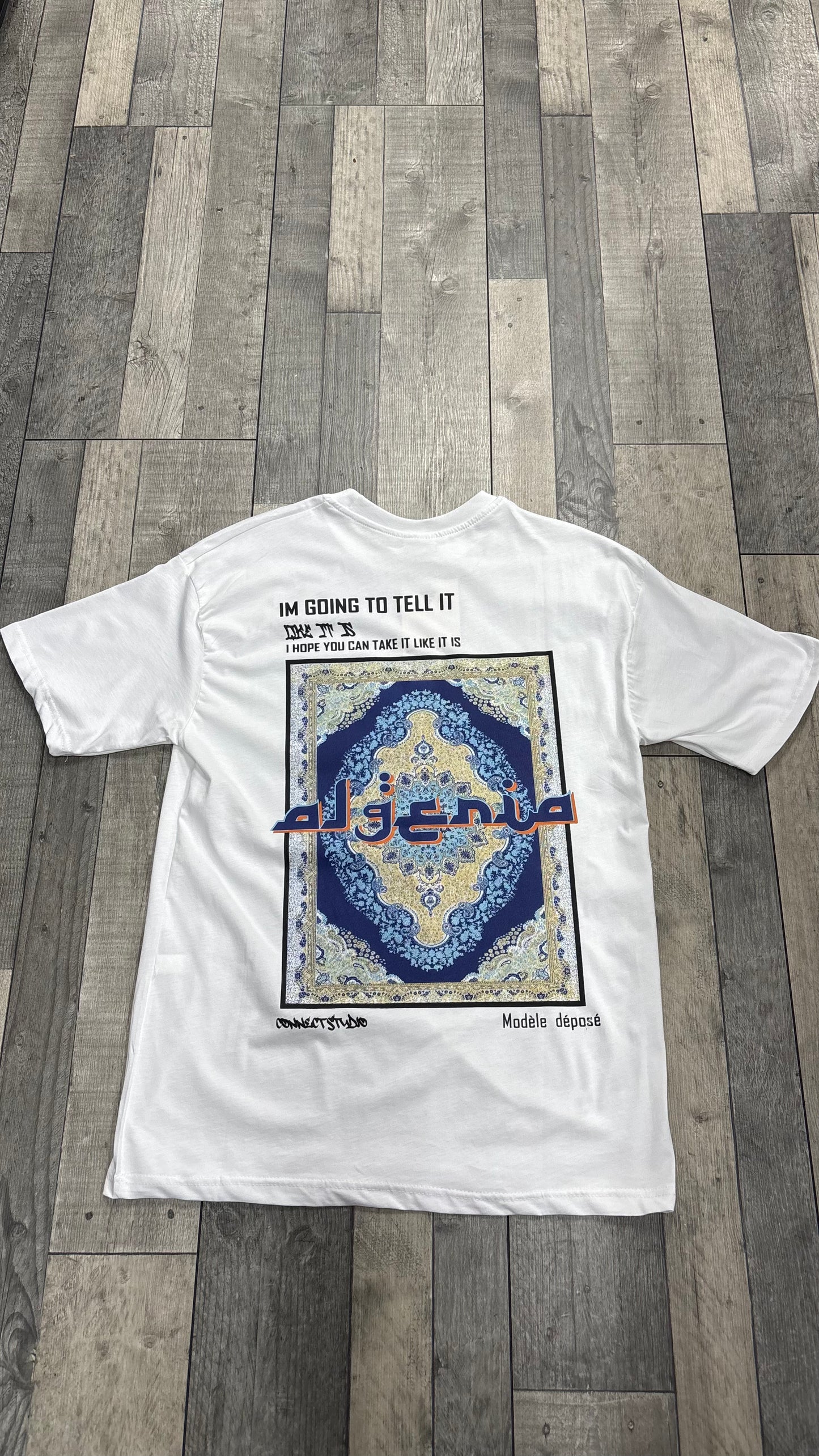 T-shirt ALGERIA TAFSIR AL-AHLAM - blanc
