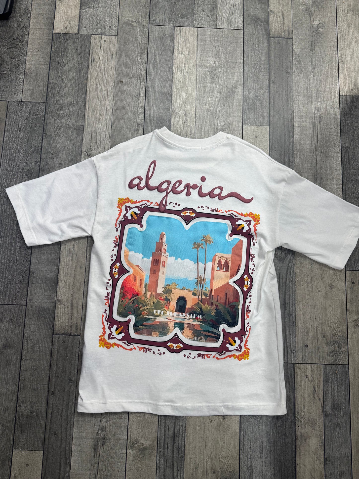 T-shirt ALGERIA - blanc cassé