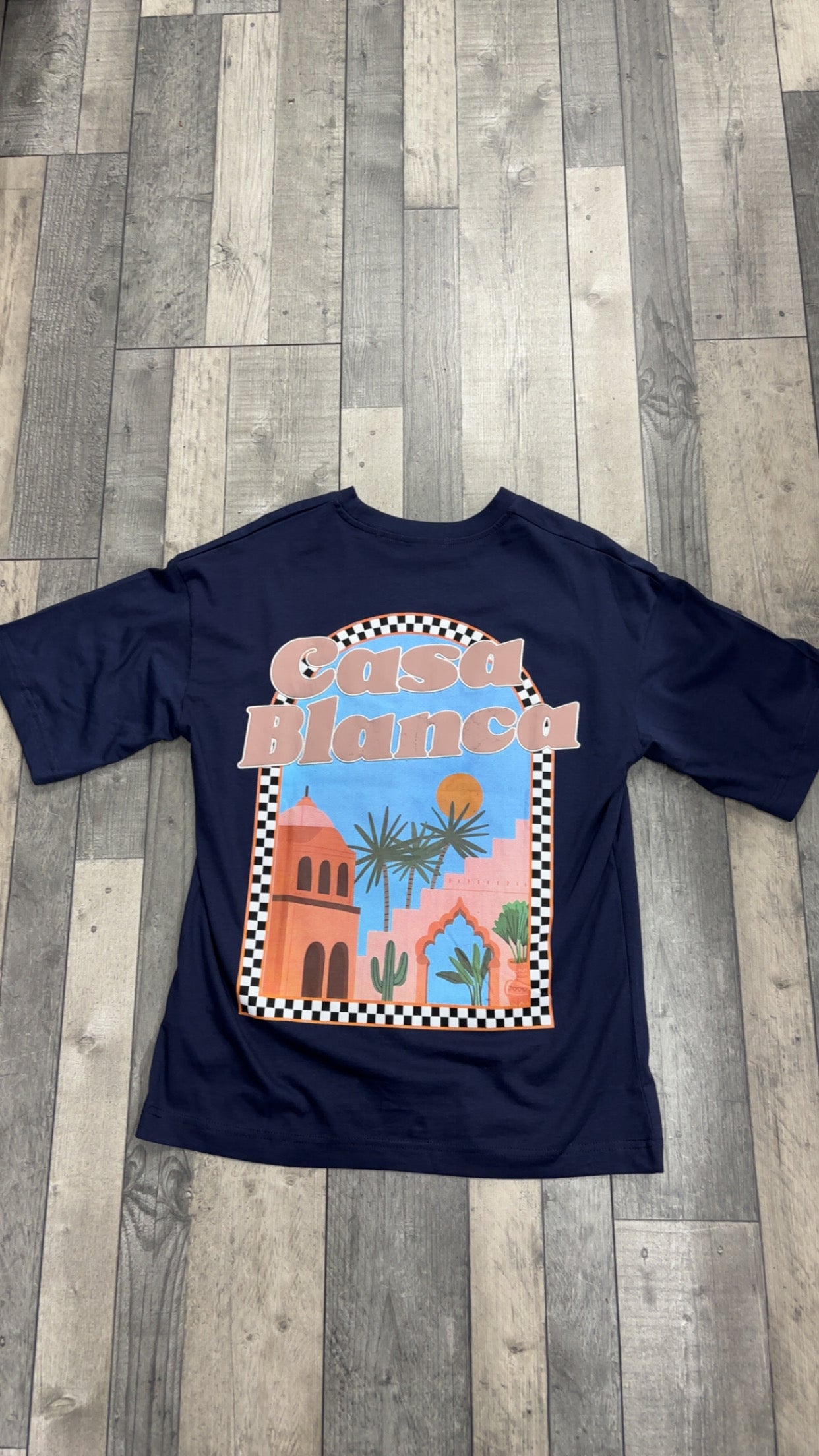 T-shirt CASABLANCA VICES CITY - bleu marine